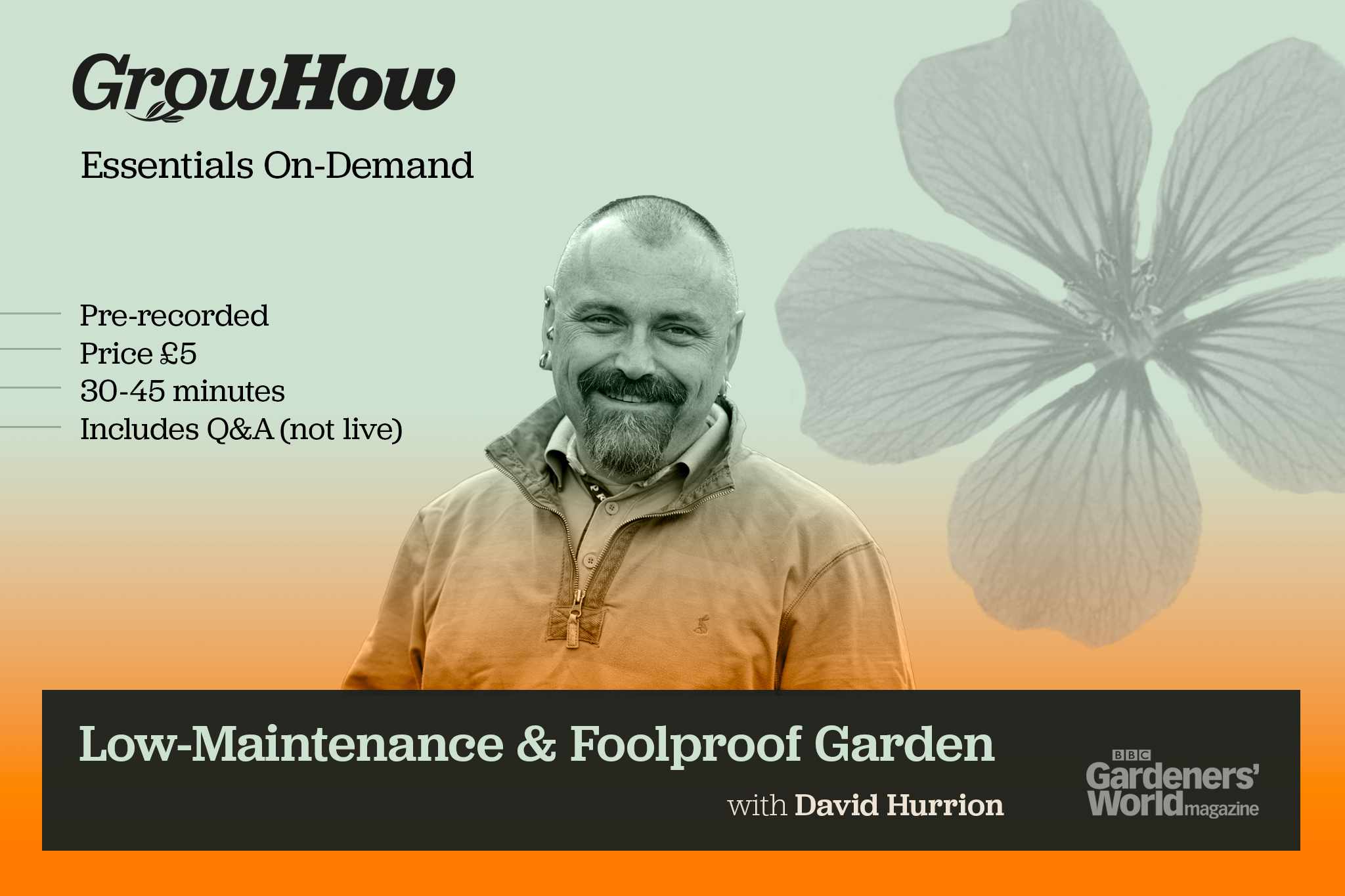 Essentials class On-Demand: Low-Maintenance Plants for a Foolproof Garden