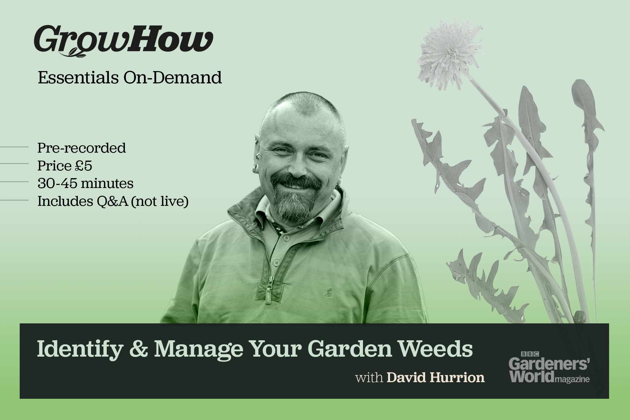 On-Demand Essentials: Know & Manage Your Garden Weeds